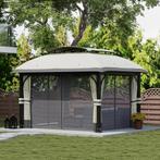 TRUUSK Paviljoen Met Dubbeldak, 4x3,3 M Waterafstotend Stabi, Verzenden, Nieuw