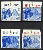 België 1942 - Blokjes Orval , de volledige set genummerd, Gestempeld