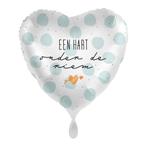 Een Hart Onder De Riem Helium Ballon Leeg 43cm, Hobby en Vrije tijd, Feestartikelen, Verzenden, Nieuw