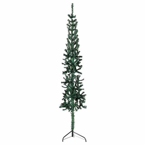 Smal! Halve Kerstboom 210cm Groen - OP=OP - Kerst Musthave, Huis en Inrichting, Woonaccessoires | Kunstplanten en Kunstbloemen