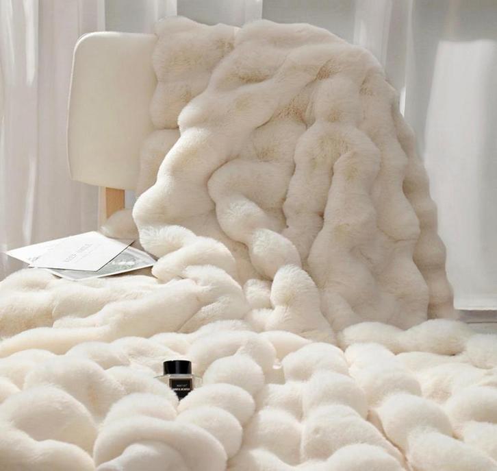 Luxe Dubbel Laags Fleece Deken, Huis en Inrichting, Woonaccessoires | Plaids en Woondekens, Nieuw, Verzenden