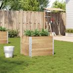vidaXL Plantenbak 80x60 cm massief grenenhout, Tuin en Terras, Verzenden, Nieuw, Hout