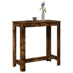 vidaXL Bartafel 102x50x103,5 cm bewerkt hout gerookt, Huis en Inrichting, Verzenden, Nieuw