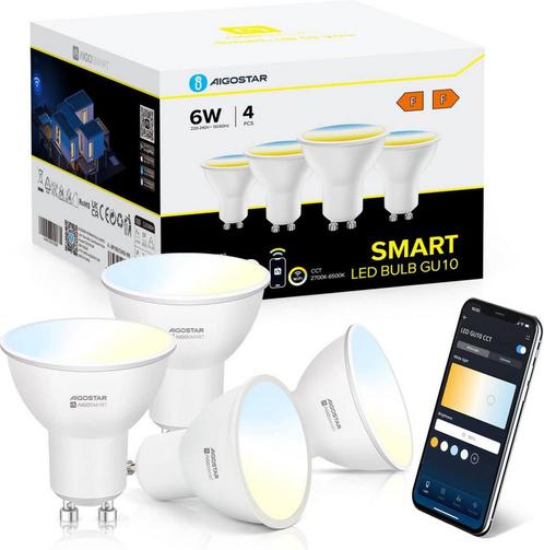 Aigostar LED Lamp - Dimbaar - 2700K-6500K - 6W - 4 stuks, Huis en Inrichting, Lampen | Overige, Nieuw, Verzenden