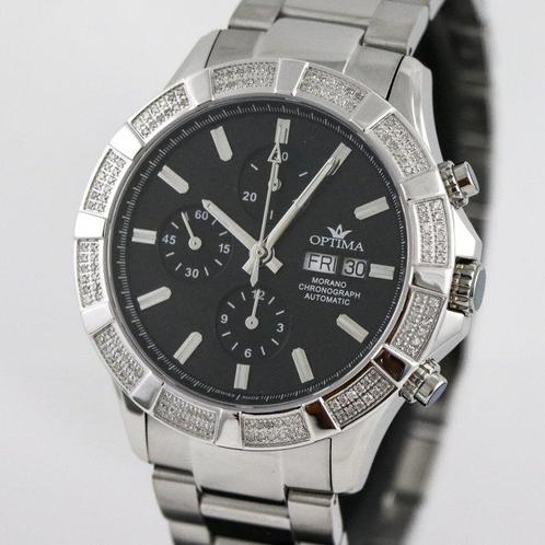 Optima - MORANO Diamond Valjoux automatic - OSA464-SS-D-3 -, Sieraden, Tassen en Uiterlijk, Horloges | Heren