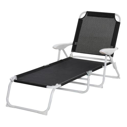 TRUUSK Ligstoel Ligstoel Inklapbaar Strandligstoel 4-laags T, Tuin en Terras, Ligbedden, Nieuw, Verzenden