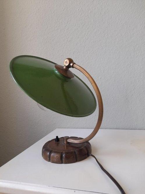 PAT - Bureaulamp - Le Phare - Teak, Antiek en Kunst, Antiek | Wandborden en Tegels