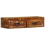 vidaXL Tv-meubel wandmontage 80x30x19 cm massief gerecycled, Huis en Inrichting, Woonaccessoires | Cd- en Dvd-rekken, Verzenden