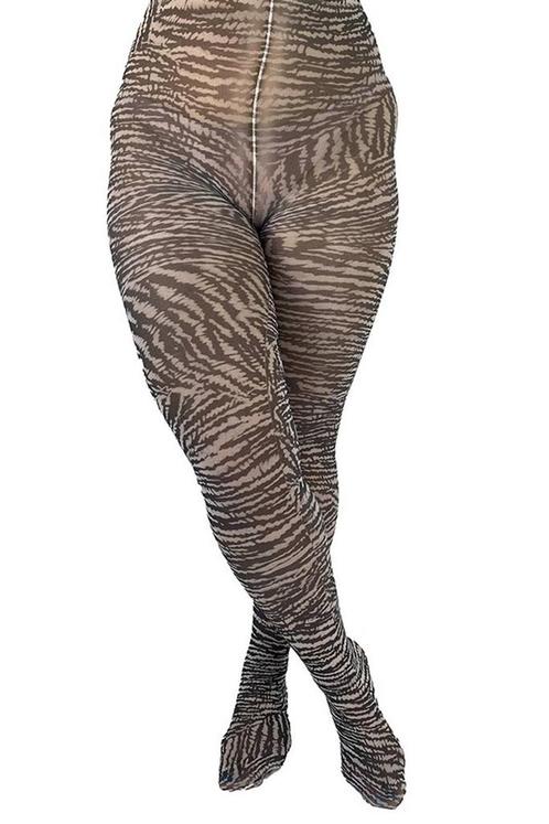 Abstract Animal Printed Curvy Super Maat:, Kleding | Dames, Leggings, Maillots en Panty's, Overige kleuren, Nieuw, Verzenden