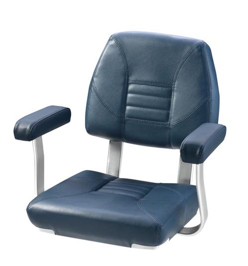 VETUS stuurstoel skipper met armleuningen blauw BOOTSTOELEN., Watersport en Boten, Accessoires en Onderhoud, Interieur en Kussens