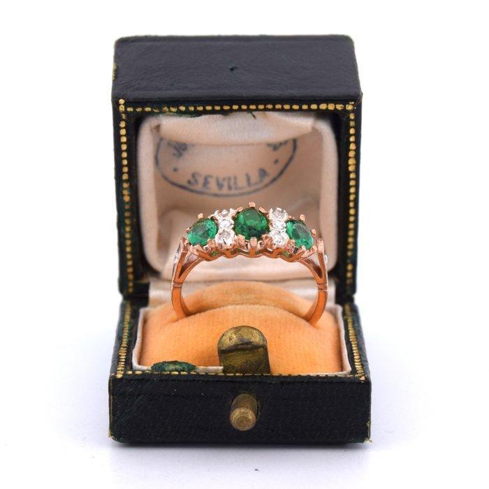 Zonder Minimumprijs - Armring - 9 kt. Roségoud - 1.72ct. tw., Sieraden, Tassen en Uiterlijk, Antieke sieraden