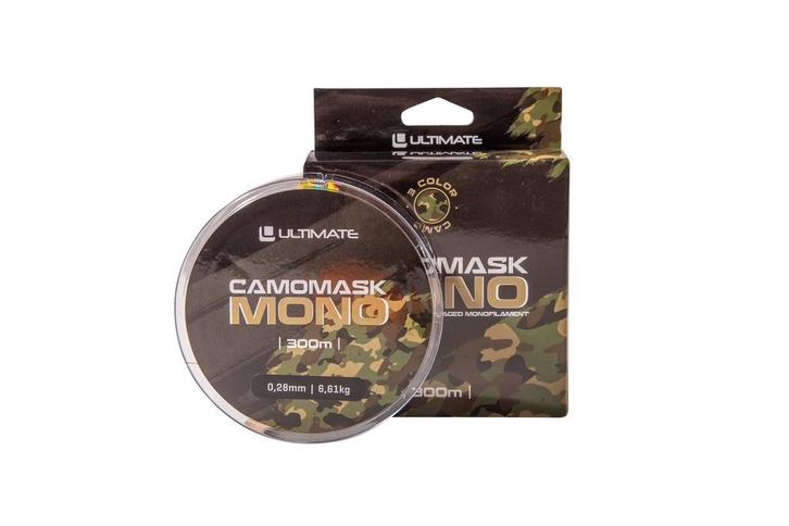 Ultimate Camomask Mono Karperlijn 0.30mm/7.55kg (300m), Watersport en Boten, Hengelsport | Algemeen, Overige typen, Nieuw, Verzenden