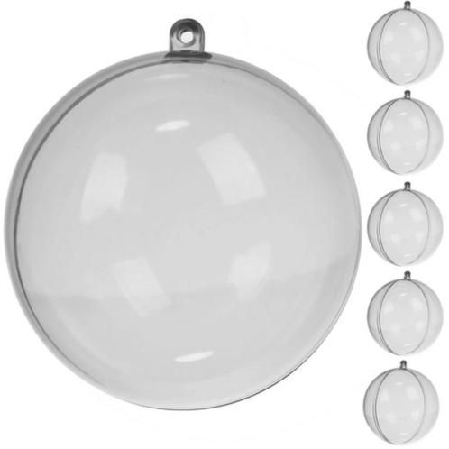 Ruhhy Transparante Kerstballen 10 cm - Set van 5 - Ideaal..., Diversen, Kerst, Nieuw, Ophalen of Verzenden
