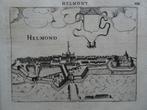 gravure aanzicht stad Helmont Helmond L Guicciardini 1613, Antiek en Kunst, Verzenden