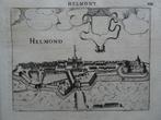 gravure aanzicht stad Helmont Helmond L Guicciardini 1613, Antiek en Kunst, Kunst | Etsen en Gravures, Verzenden