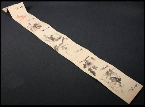 Fine gassaku gajo with landscapes, birds-and-flowers and, Antiek en Kunst, Antiek | Overige Antiek