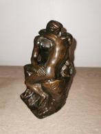 After Auguste Rodin - sculptuur, Le baiser - 12 cm -