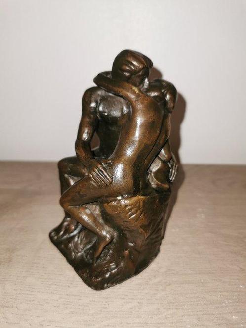 After Auguste Rodin - sculptuur, Le baiser - 12 cm -, Antiek en Kunst, Curiosa en Brocante