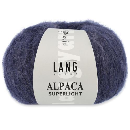 Lang Yarns Alpaca Superlight - 10 staalblauw - Wol Garen, Hobby en Vrije tijd, Breien en Haken, Ophalen of Verzenden