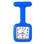 Fako - Verpleegstershorloge - Siliconen Vierkant - Blauw, Sieraden, Tassen en Uiterlijk, Horloges | Dames, Verzenden, Nieuw