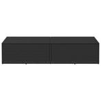 Tuinbox 220x50x58 cm poly rattan zwart (Schuurtjes-Rekken), Verzenden, Nieuw