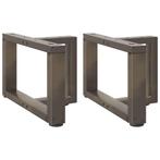 vidaXL Salontafelpoten 2 st T-vormig 50x25x(30-31) cm staal, Verzenden, Nieuw
