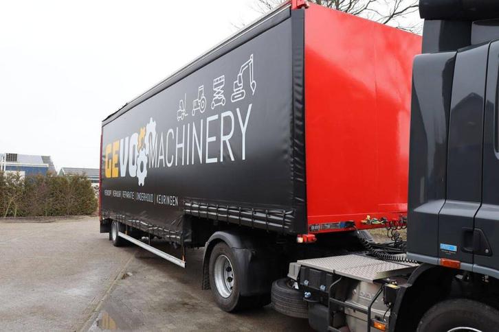 Veiling: Schuifzeiloplegger Nooteboom OSDL-20 1984, Auto's, Vrachtwagens, BTW verrekenbaar, Diesel, Zwart, Aanhangers en Opleggers