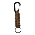 Paracord Sleutelhanger Bruin - Karabijn, Nieuw, Ophalen of Verzenden