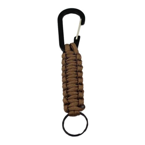 Paracord Sleutelhanger Bruin - Karabijn, Doe-het-zelf en Verbouw, Overige Doe-het-zelf en Verbouw, Nieuw, Ophalen of Verzenden