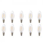 Voordeelpak LED Lamp 10 Pack - Kaarslamp - Filament - E14, Huis en Inrichting, Led-lamp, Soft of Flame, E14 (klein), Nieuw