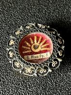 Reliekhouder - Glas, Legering, Textiel - 1920-1930 - Paus