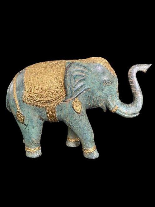Beeldje, Set olifantjes - 15 cm - Koud geverfd brons, Antiek en Kunst, Kunst | Designobjecten