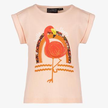 TwoDay meisjes T-shirt met flamingo lichtroze maat 110/116 beschikbaar voor biedingen