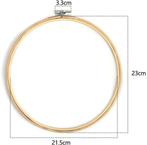 Bamboe borduurring flowerhoop bloemenring met stelschroef, Ophalen of Verzenden, Nieuw