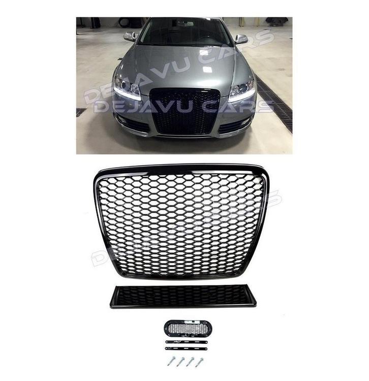 RS6 Look Front Grill voor Audi A6 C6 4F / S line / S6, Auto diversen, Tuning en Styling, Ophalen of Verzenden