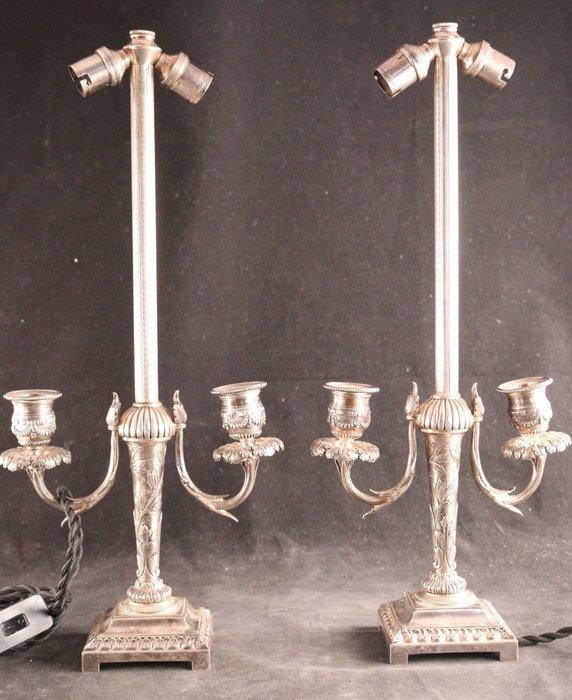 Tafellamp - Verzilverd, Antiek en Kunst, Curiosa en Brocante
