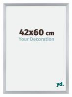 Fotolijst 42x60 cm - Zilver Glans - MDF - Catania, Verzenden, Nieuw