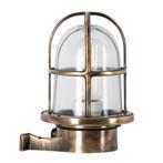 Scheepslamp Caspian II Brons helder glas Buitenverlichting, Tuin en Terras, Buitenverlichting, Nieuw, Verzenden