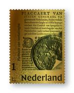 Gouden Postzegel Plakaat van Verlatinghe, Verzenden, Gestempeld