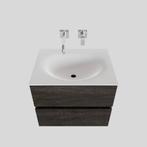 Badkamermeubel Solid Surface BWS Stockholm 60x46 cm Wood, Ophalen of Verzenden, Nieuw, Bad