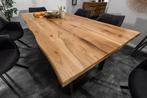 Eettafel Living Edge 180cm Wildeikenhout 35mm/ 39436, Ophalen of Verzenden, Nieuw