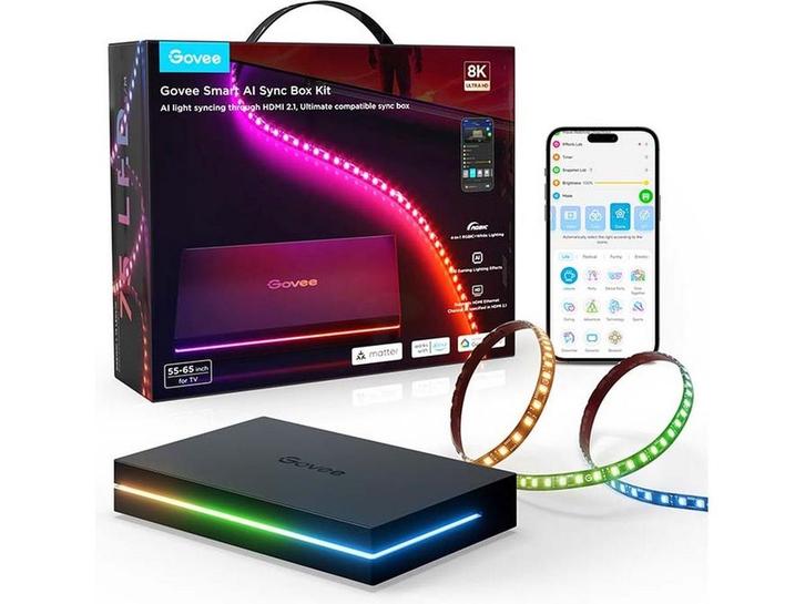Govee AI Sync Box - Smart TV en Gaming Verlichting - HDMI, Huis en Inrichting, Woonaccessoires | Overige, Zo goed als nieuw, Verzenden