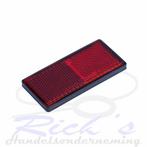 Reflector rood plak 85×39mm met grondplaat, Ophalen of Verzenden, Nieuw