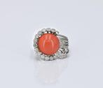 Zonder Minimumprijs - Ring Platina - 0.40ct. tw. Koraal -, Nieuw