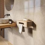 Massief Eiken Toiletmeubel | Unieke Ronde Hoeken | Design, Minder dan 50 cm, Verzenden, Nieuw, Minder dan 100 cm