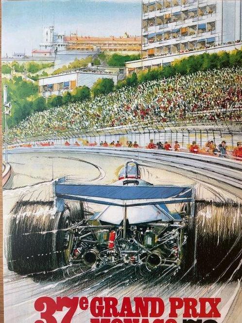 Anonymous - Poster pubblicitario- GP Monaco 1979- (After), Antiek en Kunst, Kunst | Tekeningen en Foto's