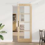 vidaXL Schuifdeur ORKDAL Bruin 78 x 211 cm Massief, Doe-het-zelf en Verbouw, Verzenden, Nieuw