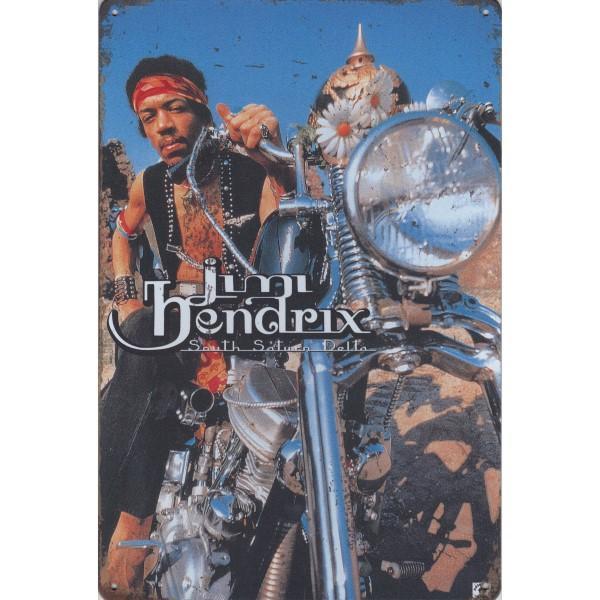 Wandbord - Jimi Hendrix – South Saturn Delta, Verzamelen, Muziek, Artiesten en Beroemdheden, Poster, Artwork of Schilderij, Nieuw