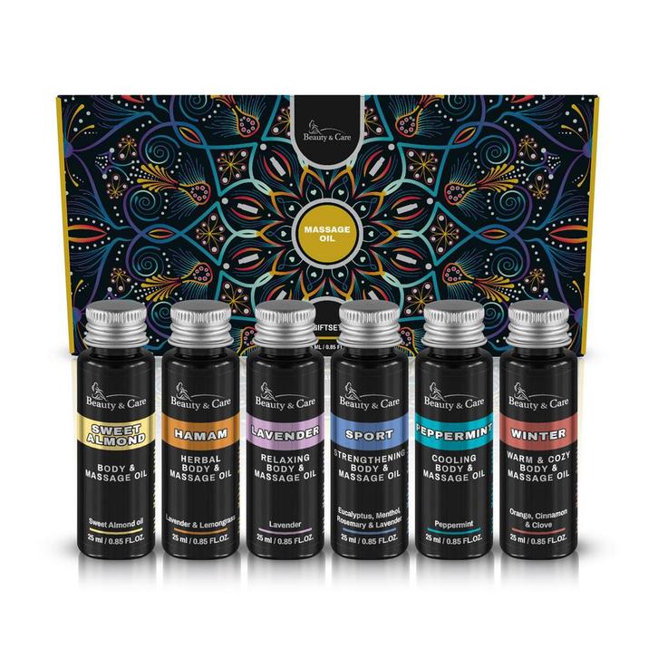 Beauty & Care Giftset massage olie natuurlijk 1 Set.  new, Sport en Fitness, Massageproducten, Overige typen, Nieuw, Ophalen of Verzenden