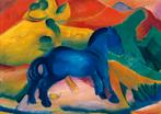 Kunstdruk Franz Marc Blaues Pferdchen 30x21cm, Verzenden, Nieuw